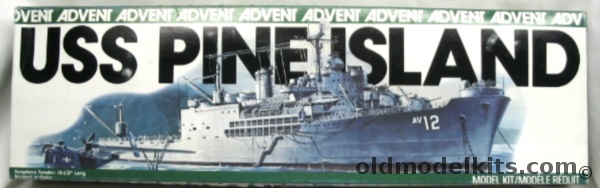 Revell 1/424 USS Pine Island Seaplane Tender (Advent Issue), 2504 plastic model kit